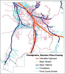 Floodplains, Eastern Pima County