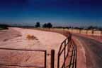 Photo of Tucson diversion channel looking northwest from Golf Links Road