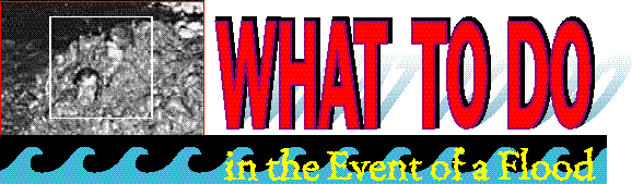 What to do in the event of a flood banner