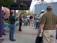 Photo of an on-site Pre-Bid Meeting was conducted on October 10, 2009 and attended by Pima County Regional Flood Control District and Procurement Staff and representatives from multiple contractors