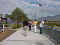 Photo of an on-site Pre-Bid Meeting was conducted on October 10, 2009 and attended by Pima County Regional Flood Control District and Procurement Staff and representatives from multiple contractors