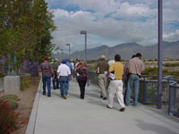 Photo of an on-site Pre-Bid Meeting was conducted on October 10, 2009 and attended by Pima County Regional Flood Control District and Procurement Staff and representatives from multiple contractors