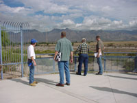 Photo of an on-site Pre-Bid Meeting was conducted on October 10, 2009 and attended by Pima County Regional Flood Control District and Procurement Staff and representatives from multiple contractors